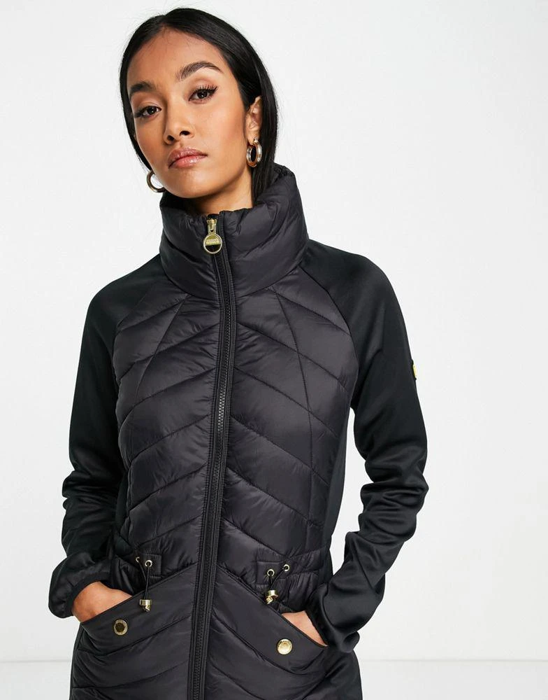 商品Barbour|Barbour International zagato quilted jacket in black,价格¥1291,第3张图片详细描述