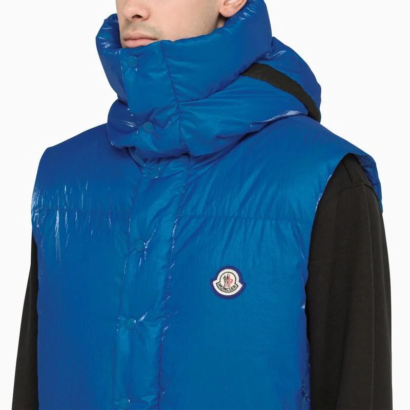 商品Moncler|Lawu blue nylon sleeveless padded jacket,价格¥9635,第4张图片详细描述