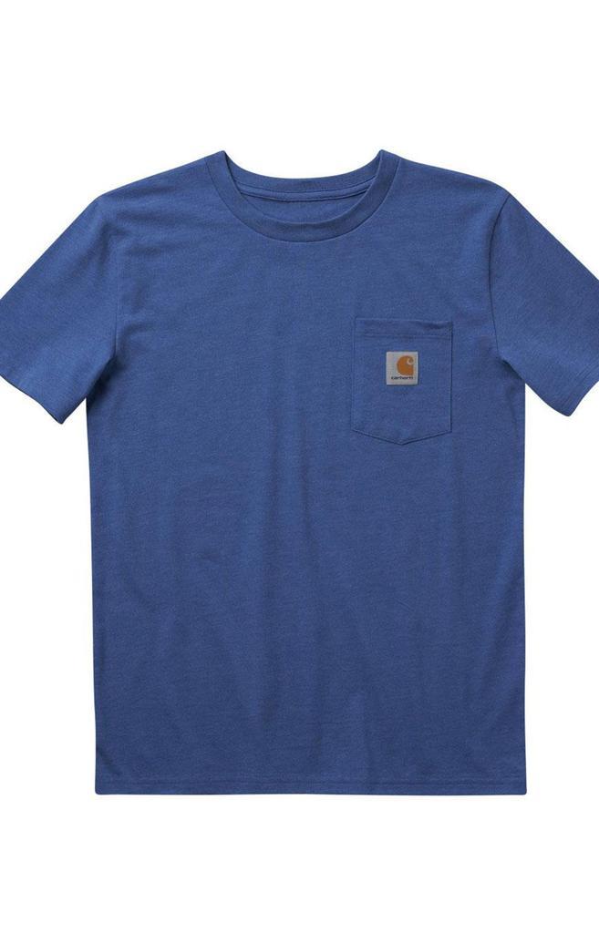 商品Carhartt|(CA6243) SS Pocket T-Shirt - Bright Cobalt Heather,价格¥53,第1张图片