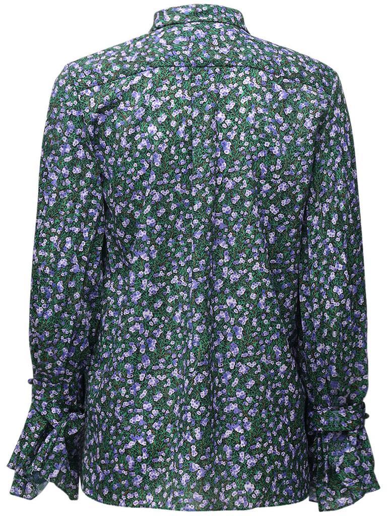 商品Rokh|Floral Print Shirt W/ Pleated Sleeves,价格¥2486,第6张图片详细描述