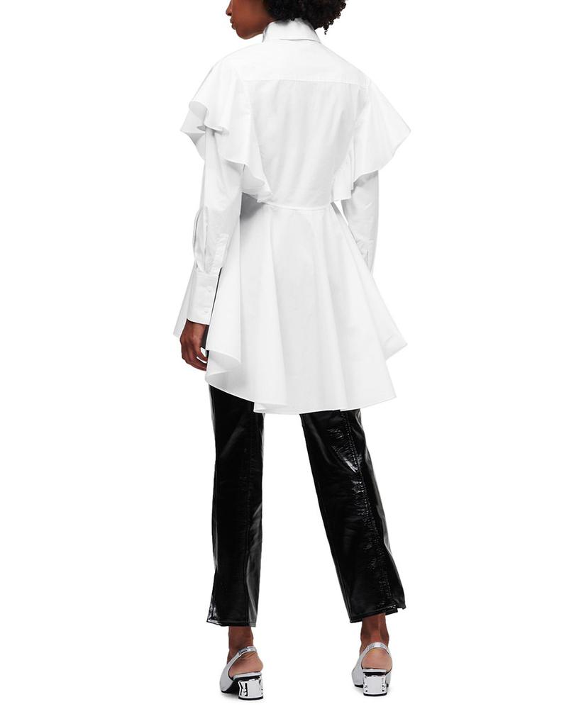 Ruffle Poplin Shirt商品第4张图片规格展示