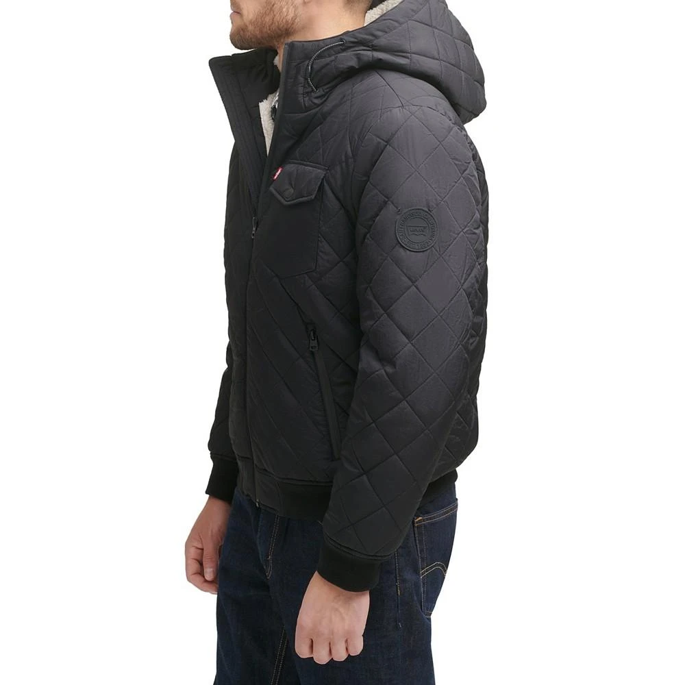 商品Levi's|Men's Diamond Quilted Faux Sherpa Lined Jacket,价格¥1049,第3张图片详细描述