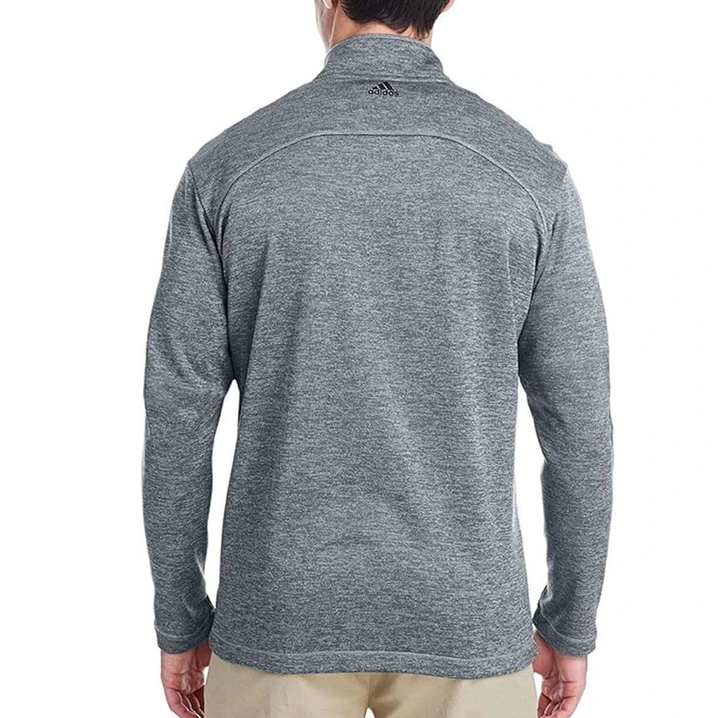 adidas Men's Brushed Terry Heathered Quarter-Zip Pullover 商品