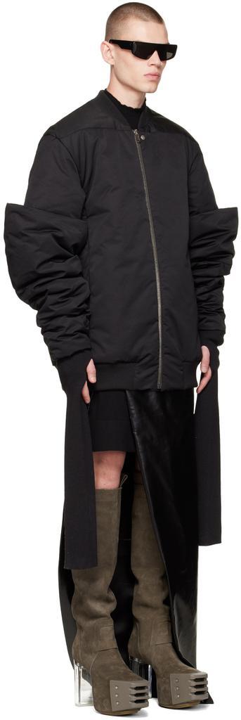 商品Rick Owens|黑色 Gauntlet 飞行员夹克,价格¥26312,第4张图片详细描述