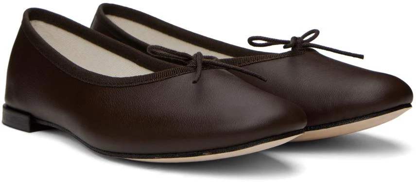 商品Repetto|SSENSE Exclusive Brown Lucien Ballerina Flats,价格¥1425,第4张图片详细描述