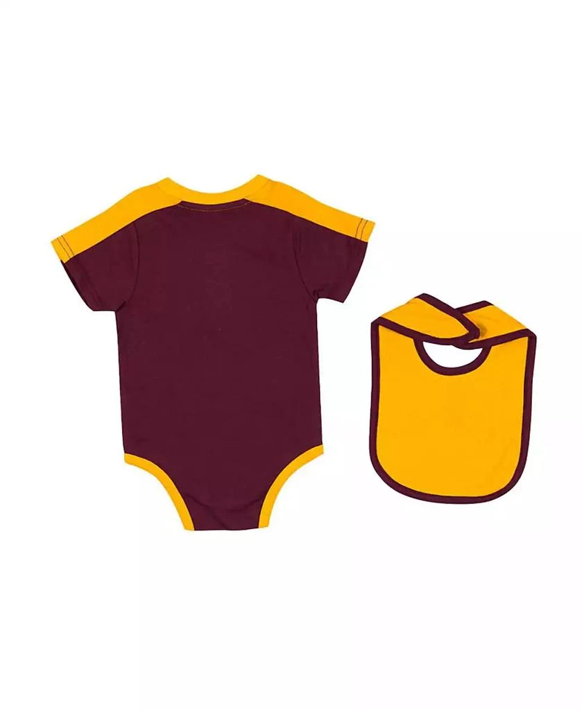 商品Colosseum|Baby Boys and Girls Maroon Arizona State Sun Devils Encore Bodysuit and Bib Set,价格¥187,第2张图片详细描述