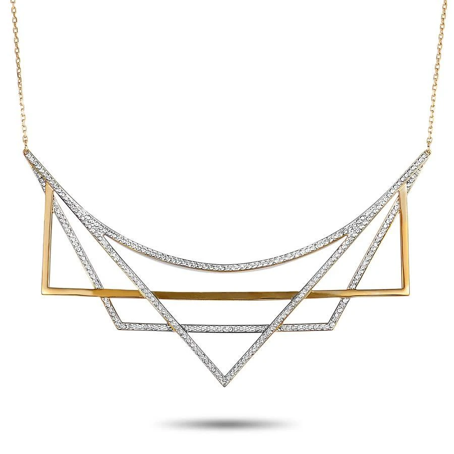 商品Swarovski|Swarovski Geometry White and Rose Gold Plated Crystal Necklace,价格¥595,第1张图片