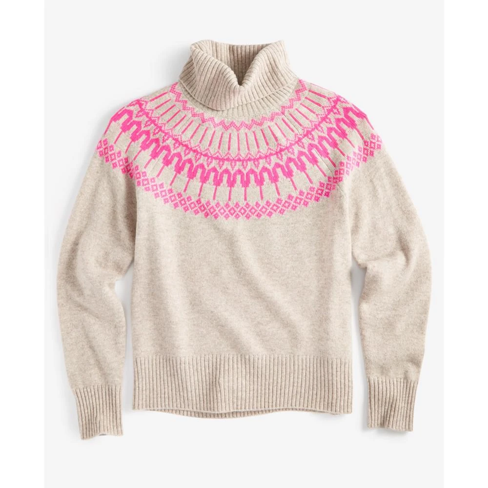 Women's 100% Cashmere Fair Isle Turtleneck Sweater, Created for Macy's 商品
