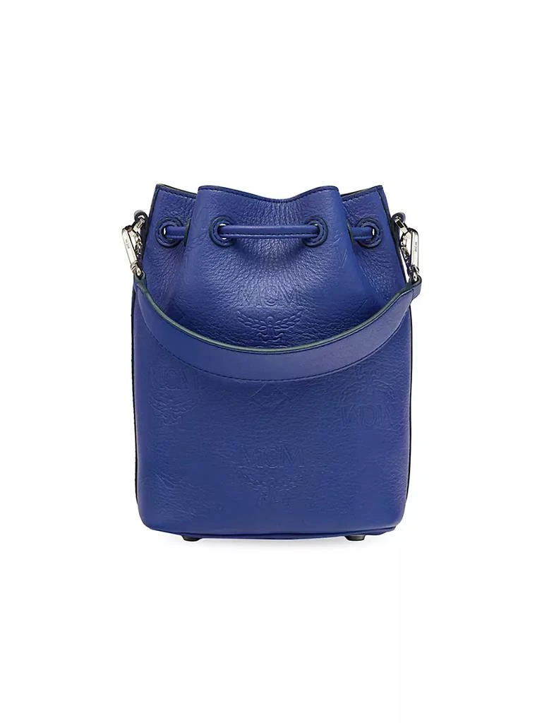 商品MCM|Mini Dessau Leather Bucket Bag,价格¥5089,第4张图片详细描述