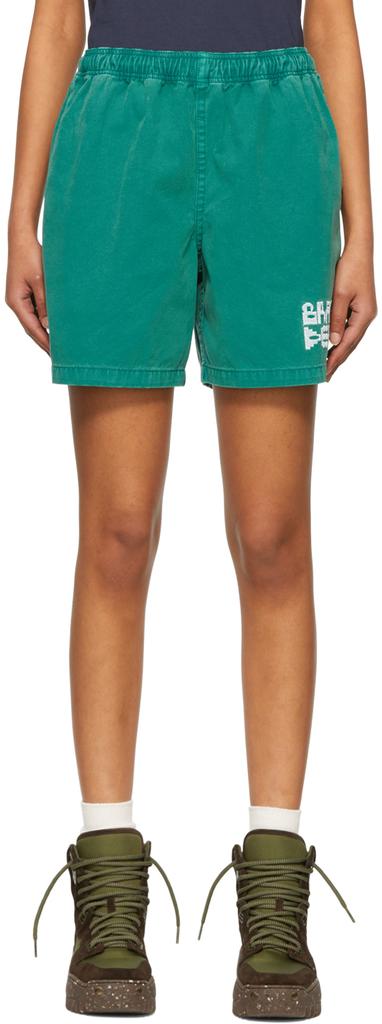 Brain Dead | Green Cotton Shorts 419.06元 商品图片