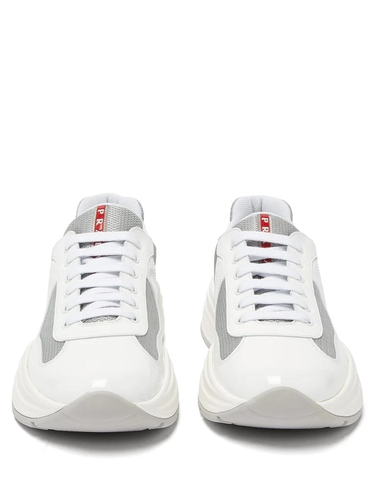 America's Cup patent leather and mesh trainers 商品