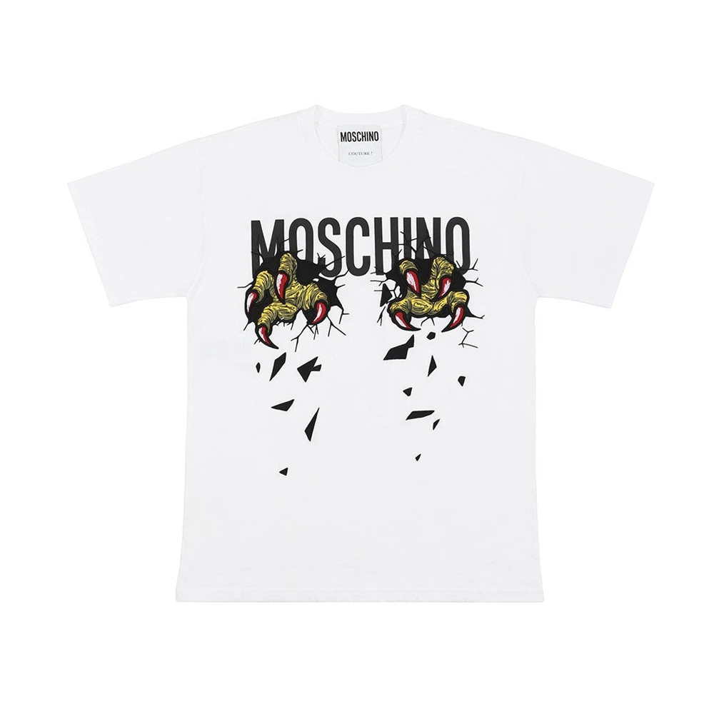 商品Moschino|MOSCHINO 白色女士T恤 EA0719-0540-1001,价格¥2210,第1张图片