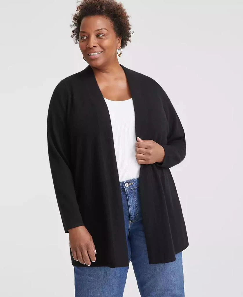 商品Charter Club|Plus Size 100% Cashmere Duster Cardigan, Created for Macy's,价格¥952,第1张图片