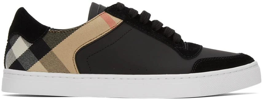 商品Burberry|Black Check Reeth Sneakers,价格¥2922,第1张图片