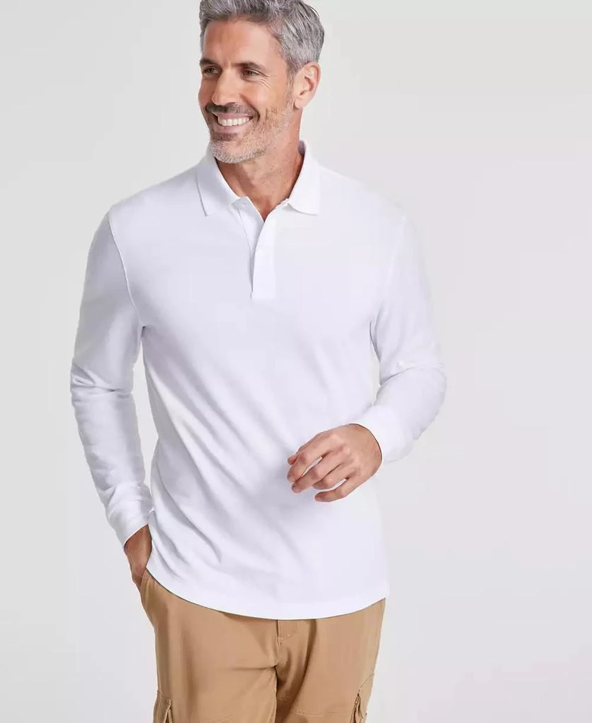 商品Club Room|Men's Solid Stretch Polo, Created for Macy's,价格¥151,第1张图片详细描述