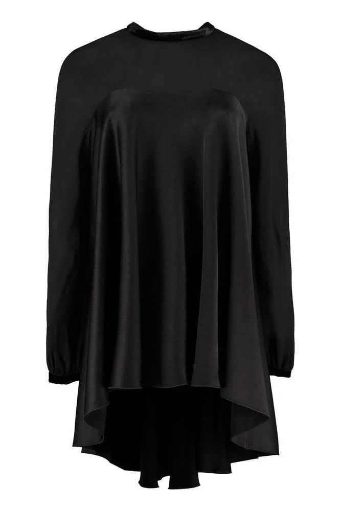 商品Max Mara|Max Mara Studio Crewneck Long-Sleeved Satin Blouse,价格¥1266,第1张图片