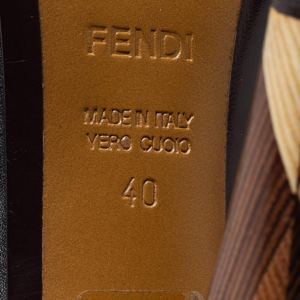 Fendi Black Leather Ankle Boots Size 40商品第7张图片规格展示