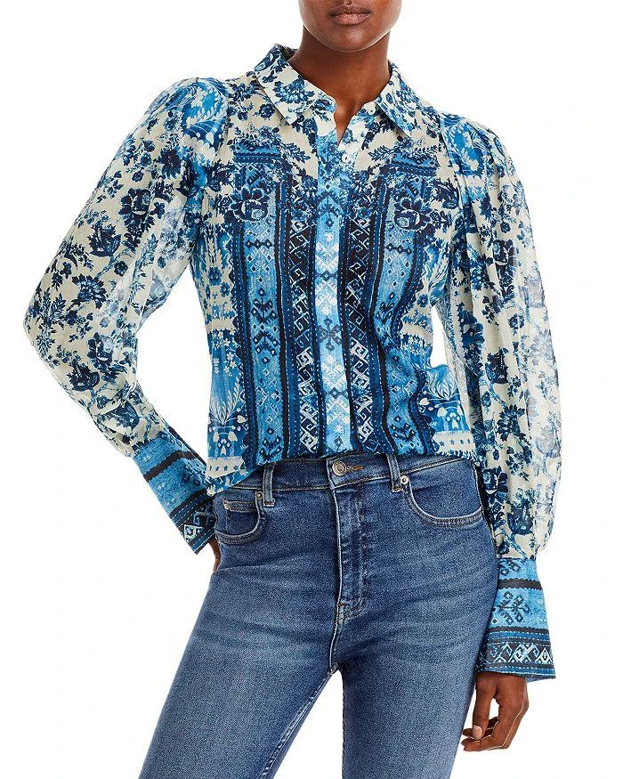 商品Kobi Halperin|Lulu Printed Blouse,价格¥1256,第1张图片