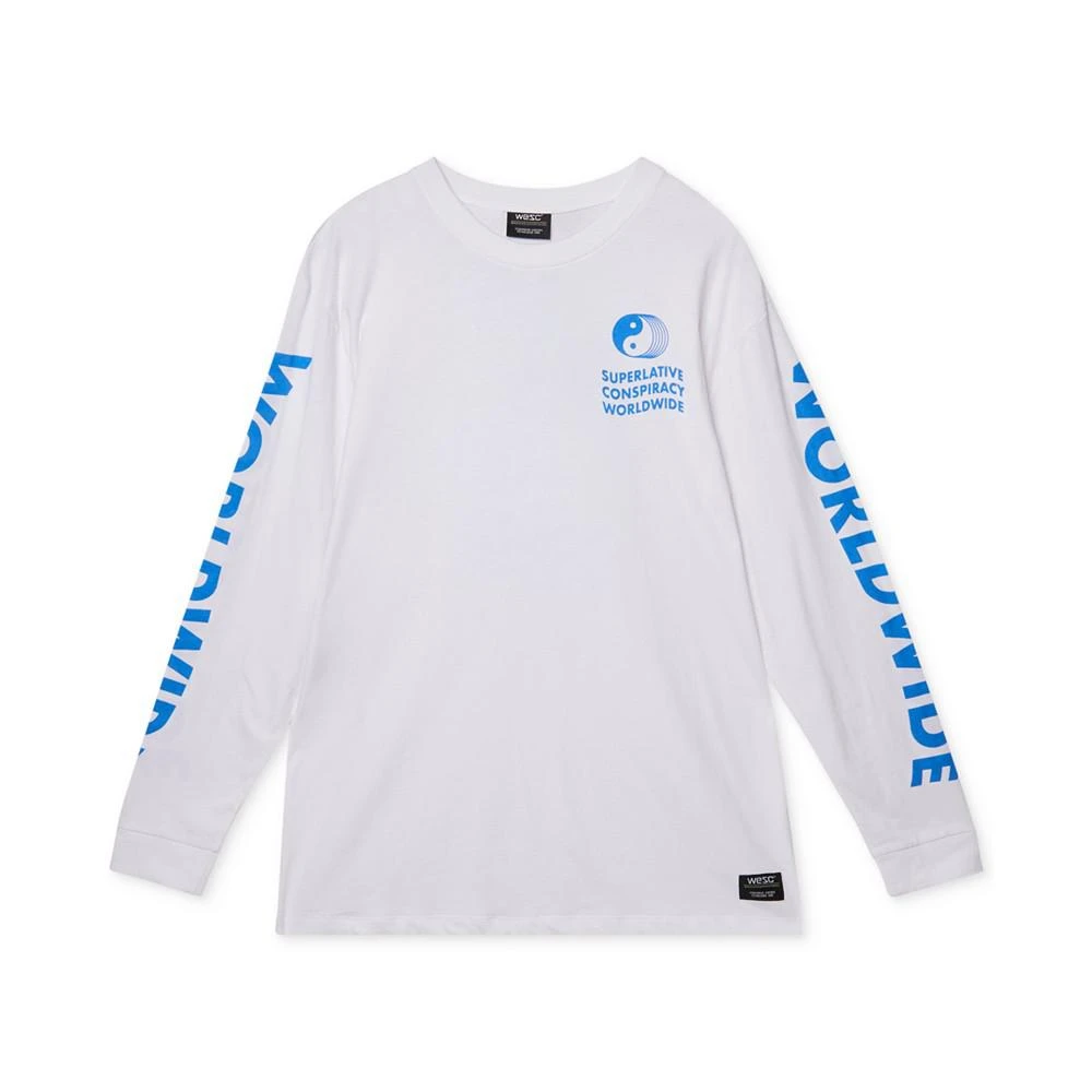 商品WeSC|Men's Kendrick Worldwide Graphic Long-Sleeve T-Shirt,价格¥110,第1张图片