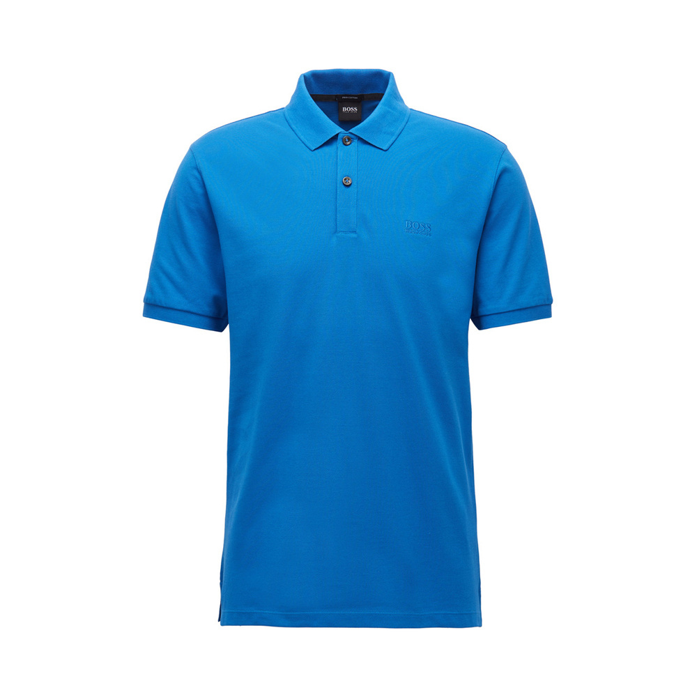商品Hugo Boss|HUGO BOSS 男士蓝色短袖POLO衫 PALLAS-50425985-426,价格¥471,第1张图片