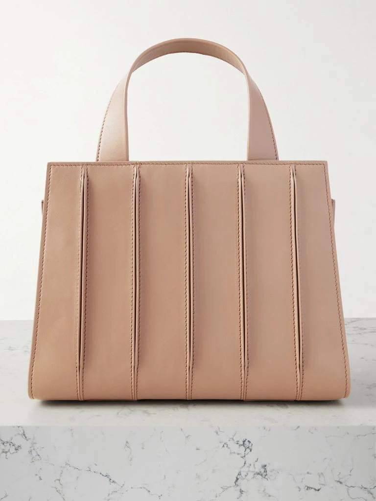 商品Max Mara|Whitney Bag 5 褶裥皮革中号手提包,价格¥11170,第1张图片