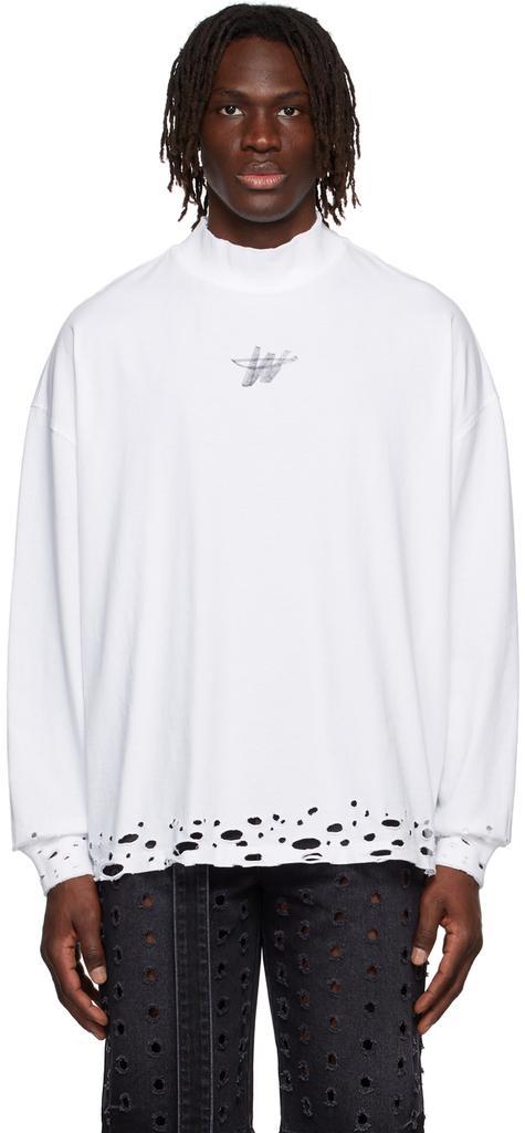 商品We11done|White Cotton T-Shirt,价格¥1875,第1张图片