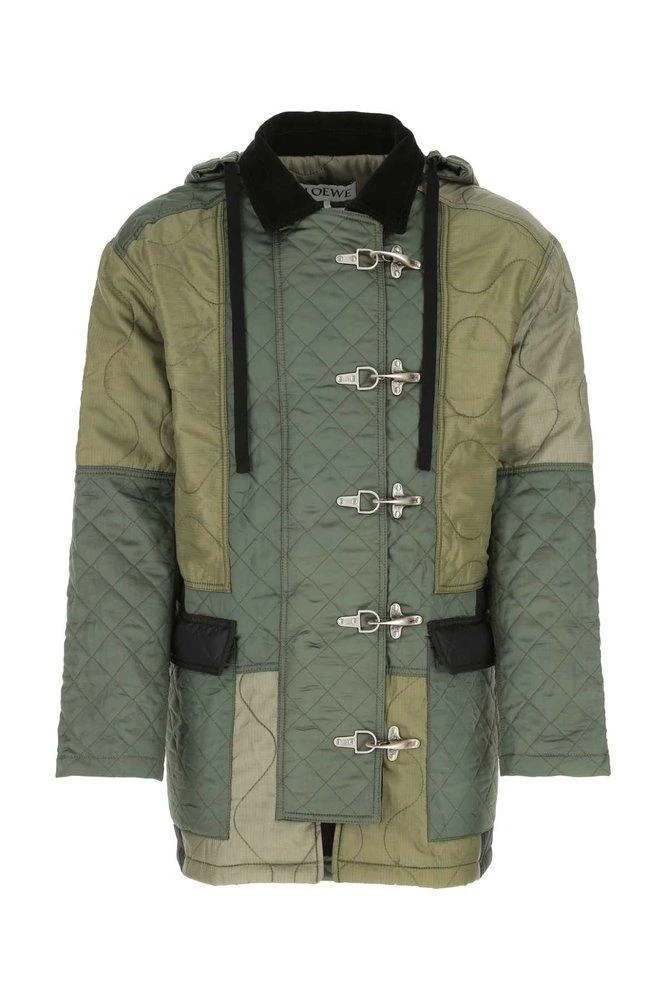 商品Loewe|Loewe Patchwork Hooded Parka,价格¥8344,第1张图片