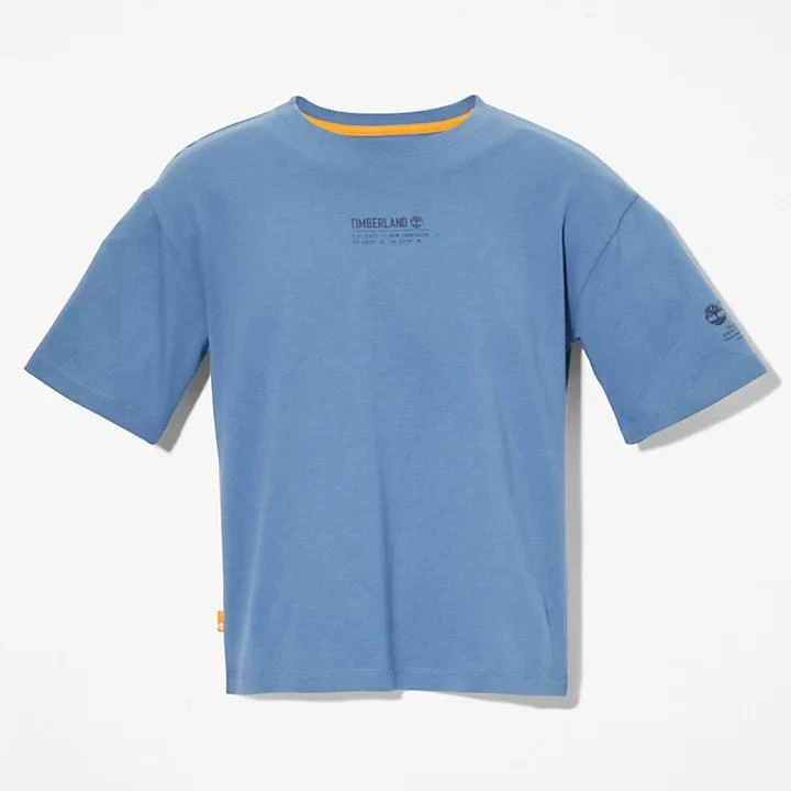 T-Shirt with Tencel™ x Refibra™ Technology for Women in Blue 商品