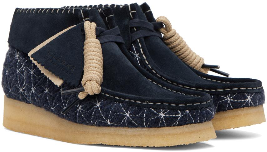 Navy Wallabee Ankle Boots商品第4张图片规格展示