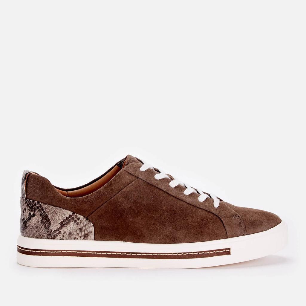 Clarks Women's Un Maui Lace Leather Cupsole Trainers - Taupe商品第1张图片规格展示