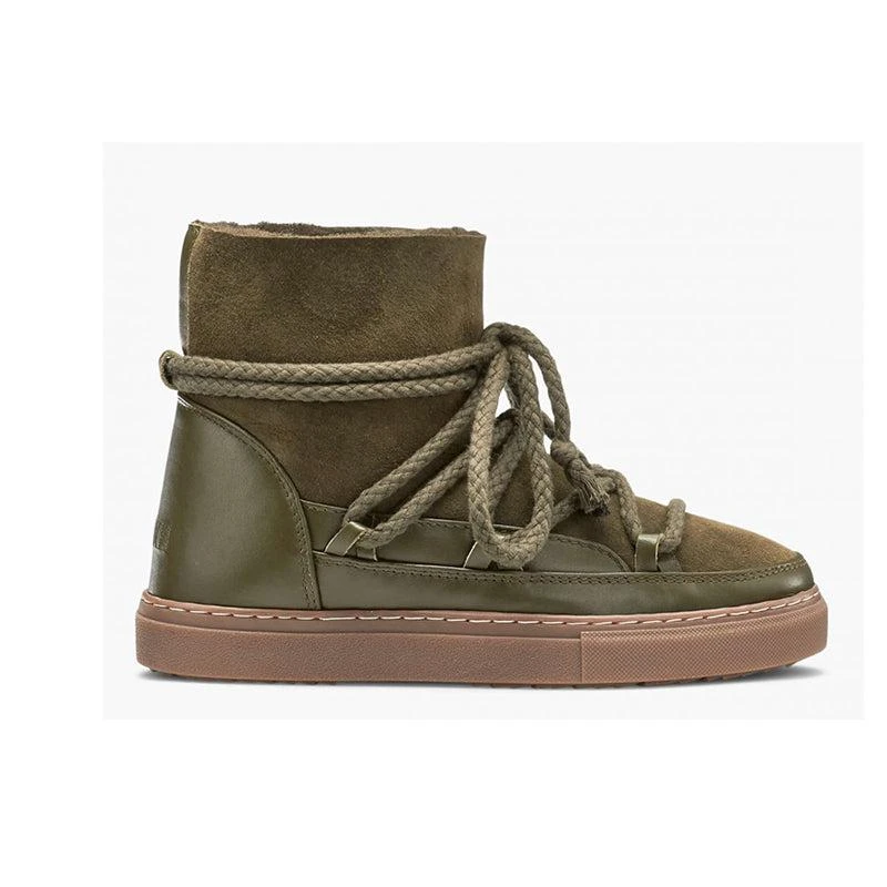 商品INUIKII|INUIKII Sneaker Classic Olive Green Boots,价格¥1690,第1张图片