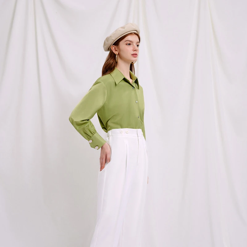 【Suggy Li联名胶囊系列】Lucia米白前褶高腰裤 | Lucia Pants - Ivory 商品