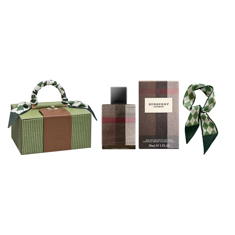 商品[国内直发] Burberry|博柏利 伦敦复古丝带礼盒男士香水套装 30ml/50ml/100ml,价格¥387,第1张图片