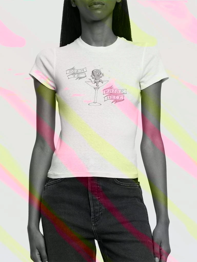 商品Re/Done|90s Raise Hell Printed Cotton T-shirt,价格¥1616,第2张图片详细描述