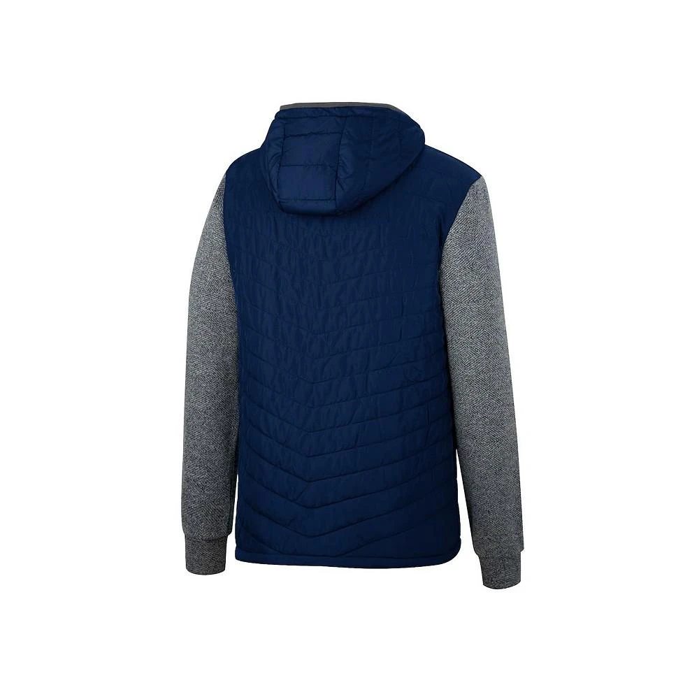 商品Colosseum|Men's Navy Penn State Nittany Lions Course Herringbone Full-Zip Hoodie,价格¥451,第3张图片详细描述