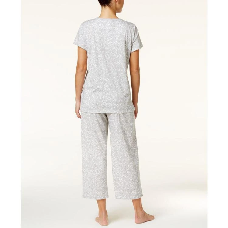 商品Charter Club|Loop-Trimmed Top and Cropped Pants Pajama Set, Only at Macy's,价格¥172,第3张图片详细描述