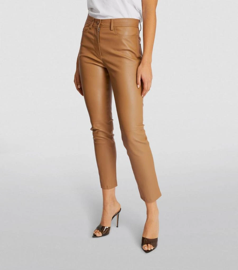 商品Joseph|Leather Teddy Trousers,价格¥9747,第3张图片详细描述