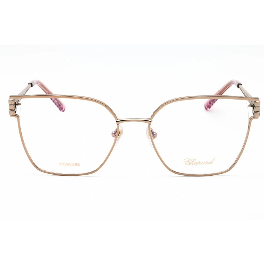 商品Chopard|Chopard Women's Eyeglasses - Shiny Copper Gold Metal Full Rim Cat Eye | VCHL58M 08FC,价格¥1440,第2张图片详细描述