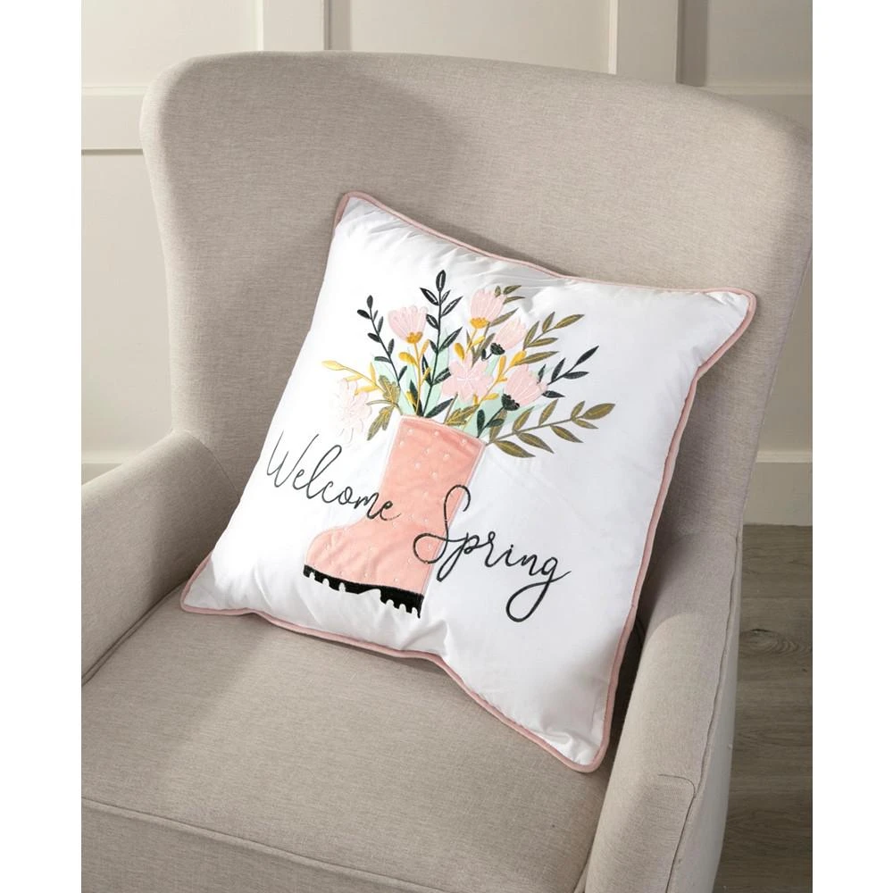 商品Arlee Home Fashions|Welcome Spring Decorative Pillow,价格¥112,第1张图片