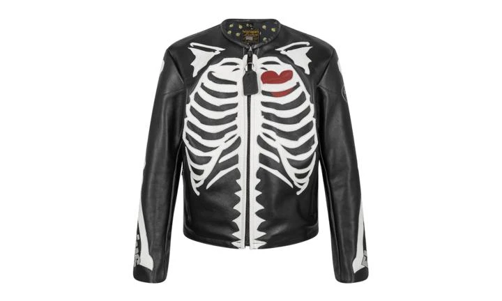 商品Vanson Leathers|Vanson Leathers Fly Geenius Bone Flat W/ Heart,价格¥10626,第1张图片
