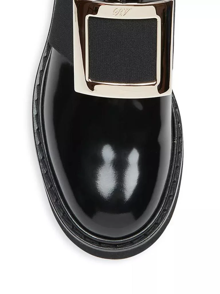 商品Roger Vivier|Viv Rangers Patent Leather Chelsea Boots,价格¥10862,第4张图片详细描述