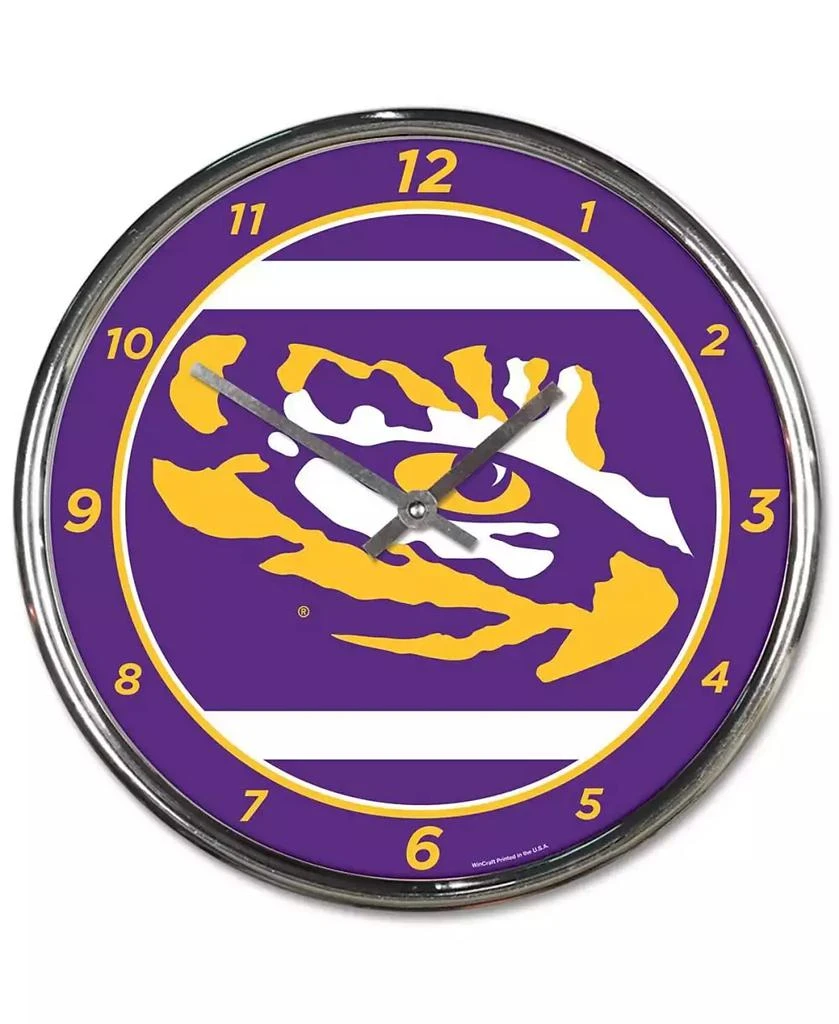商品Wincraft|LSU Tigers Chrome Wall Clock,价格¥261,第1张图片