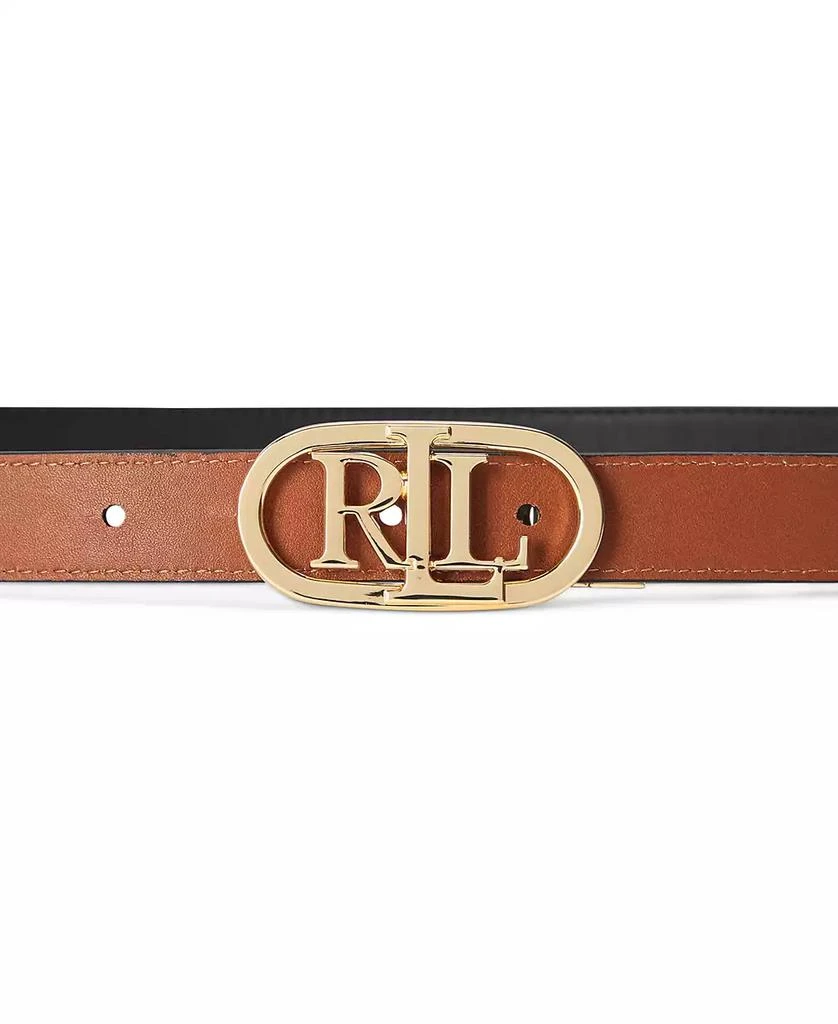 商品Ralph Lauren|Women's Logo Reversible Skinny Leather Belt,价格¥494,第2张图片详细描述