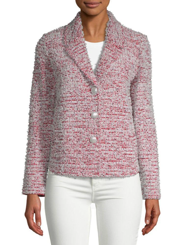 商品St. John|Textured Wool-Blend Button Front Tweed Jacket,价格¥3076,第1张图片
