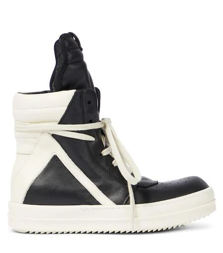 商品Rick Owens|Geobasket皮革高帮运动鞋,价格¥4432,第4张图片详细描述