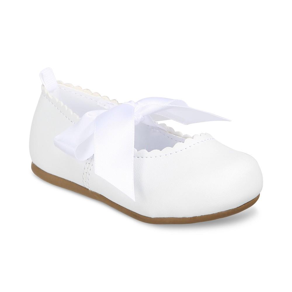商品First Impressions|Baby Girls Scallop Ballet Flats, Created for Macy's,价格¥179,第1张图片