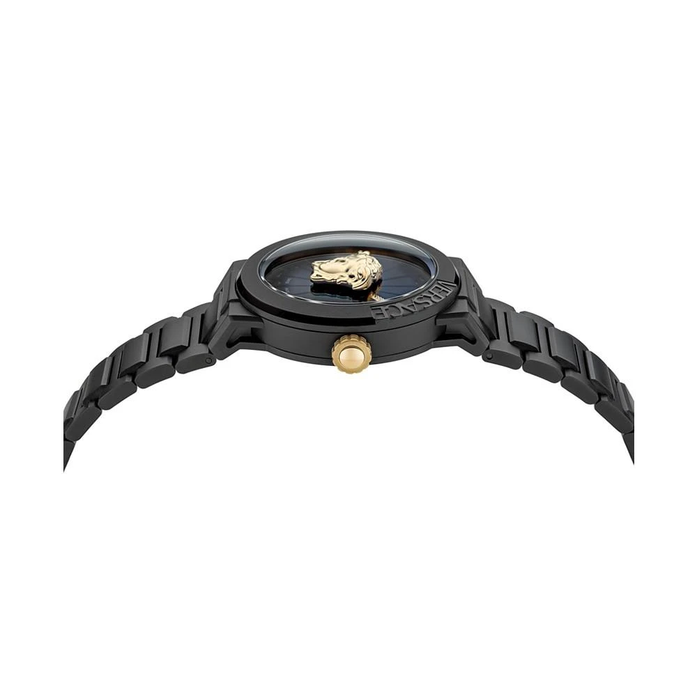 商品Versace|Women's Swiss Medusa Infinite Black Ion Plated Stainless Steel Bracelet Watch 38mm,价格¥8876,第2张图片详细描述