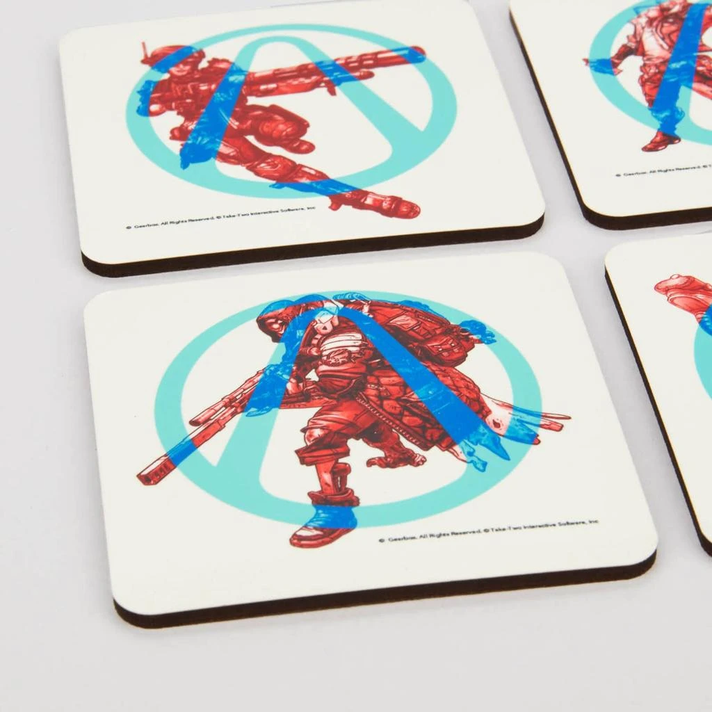 商品Decorsome|Borderlands 3 Square Coaster Set,价格¥110,第2张图片详细描述