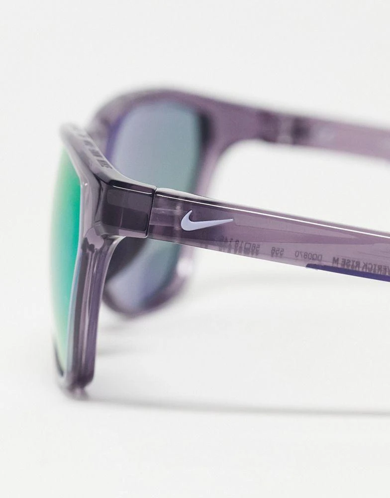 商品NIKE|Nike Maverick Rise performance purple lens sunglasses in grey,价格¥1287,第4张图片详细描述