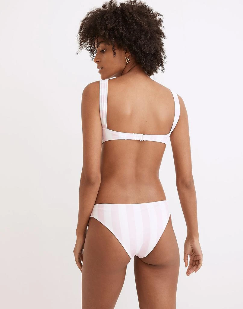 商品Solid & Striped|Elle Low-Rise Bikini Bottom in Cotton Candy Stripe,价格¥158,第3张图片详细描述